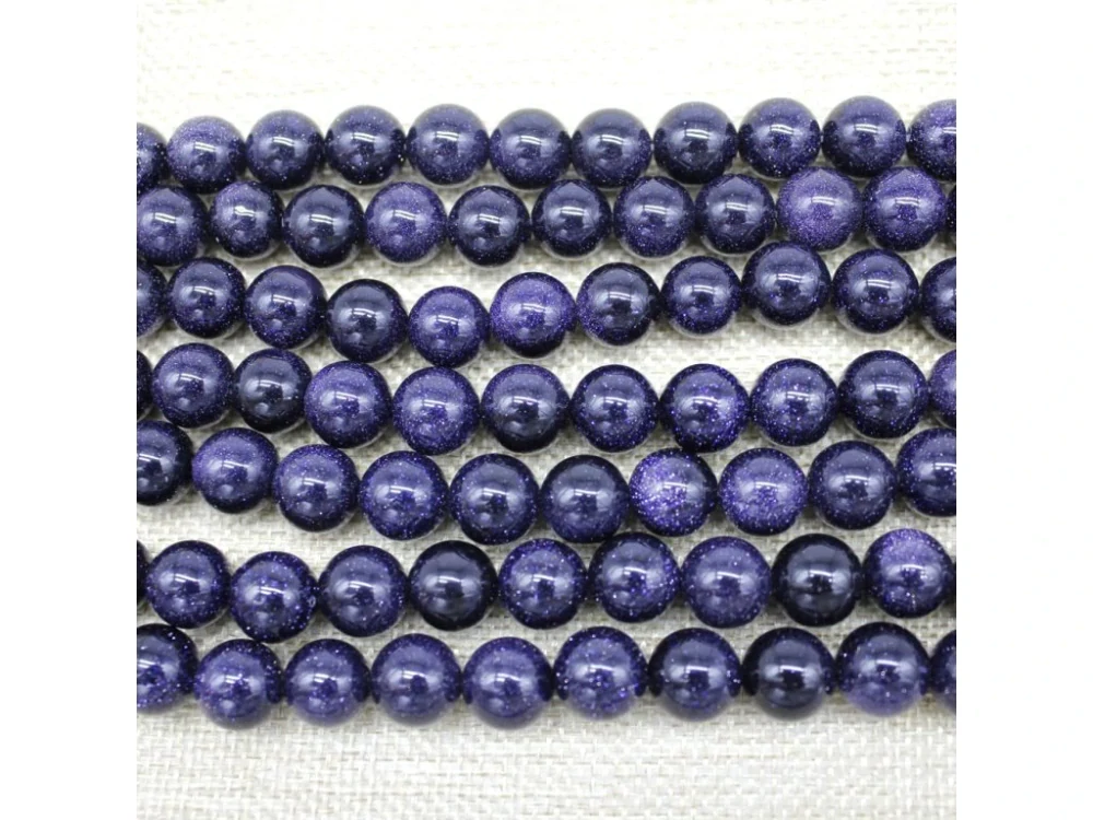 Modrý živec Avanturín 8 mm