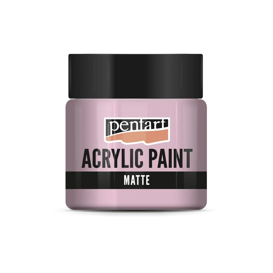 Matná akrylová farba ružová - 50 ml