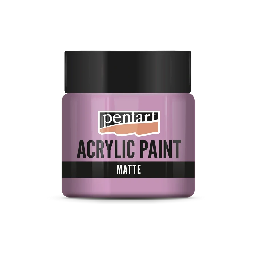 Matná akrylová farba malinová - 50 ml