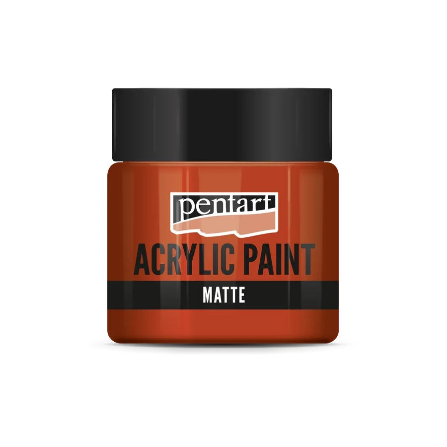 Matná akrylová farba červená - 50 ml
