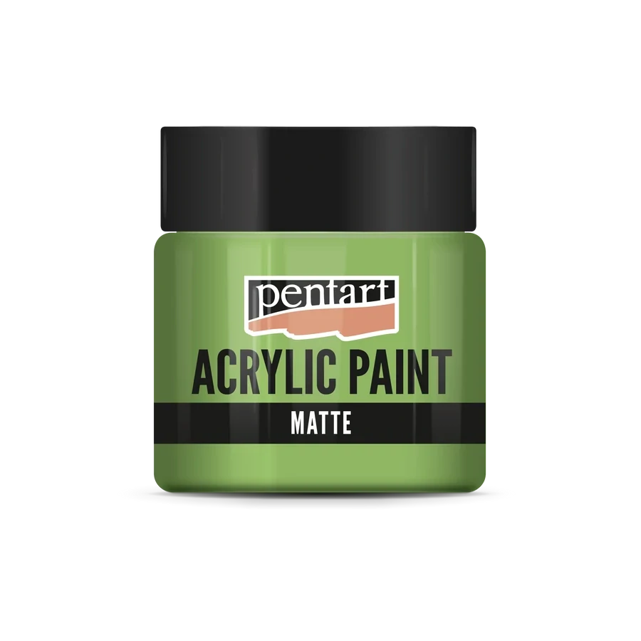 Matná akrylová farba listovo zelená - 50 ml