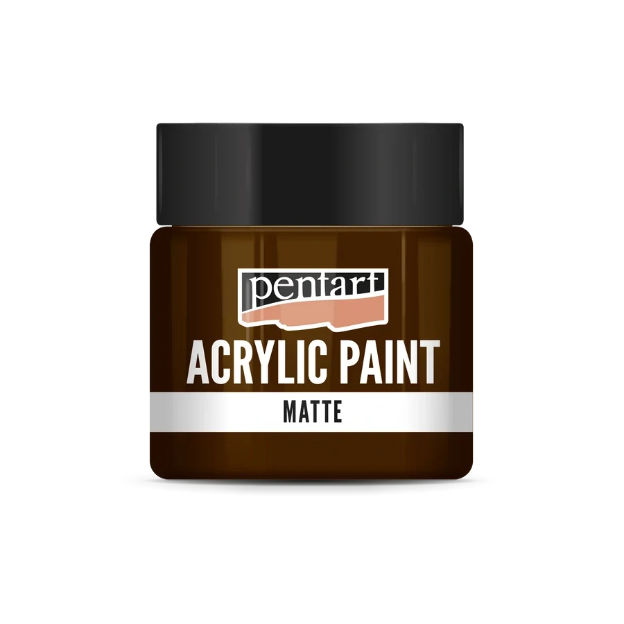 Matná akrylová farba červenohnedá - 50ml