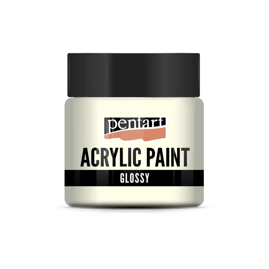 Lesklá akrylová farba slonová kosť - 50 ml