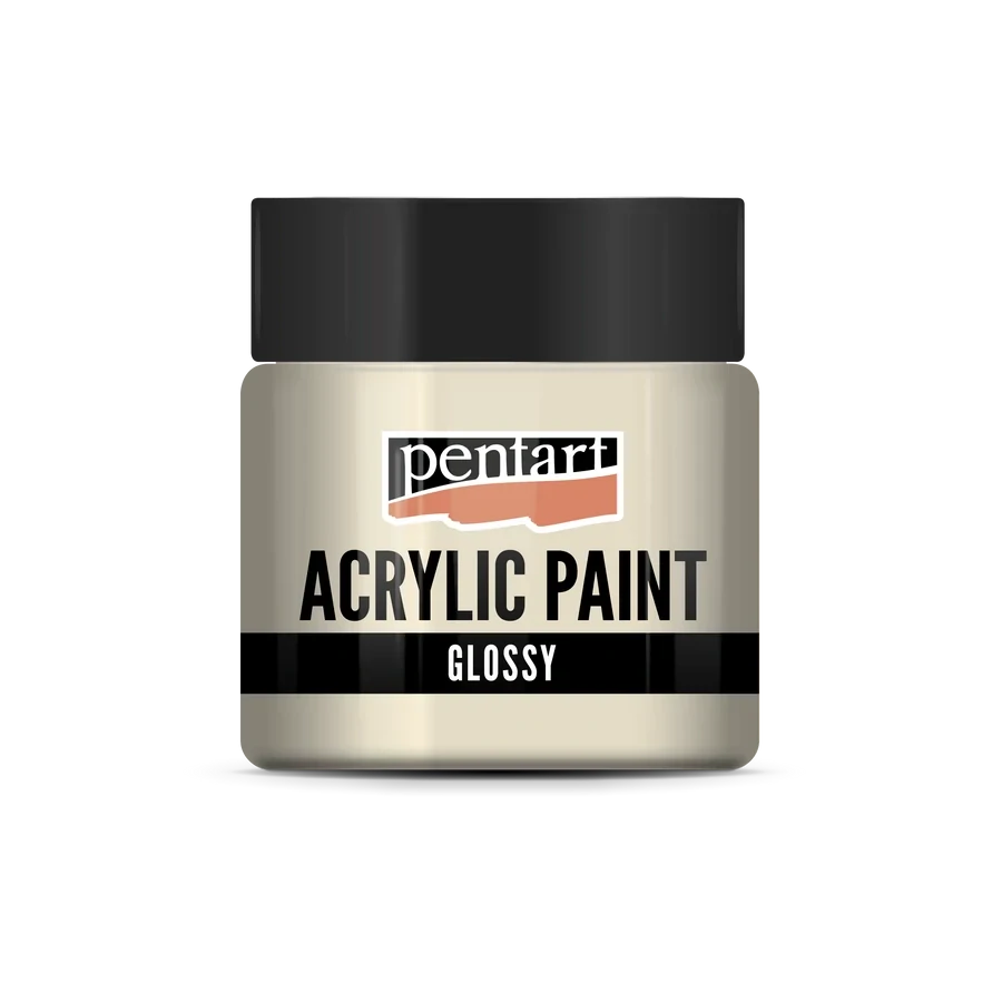Lesklá akrylová farba béžová - 50 ml