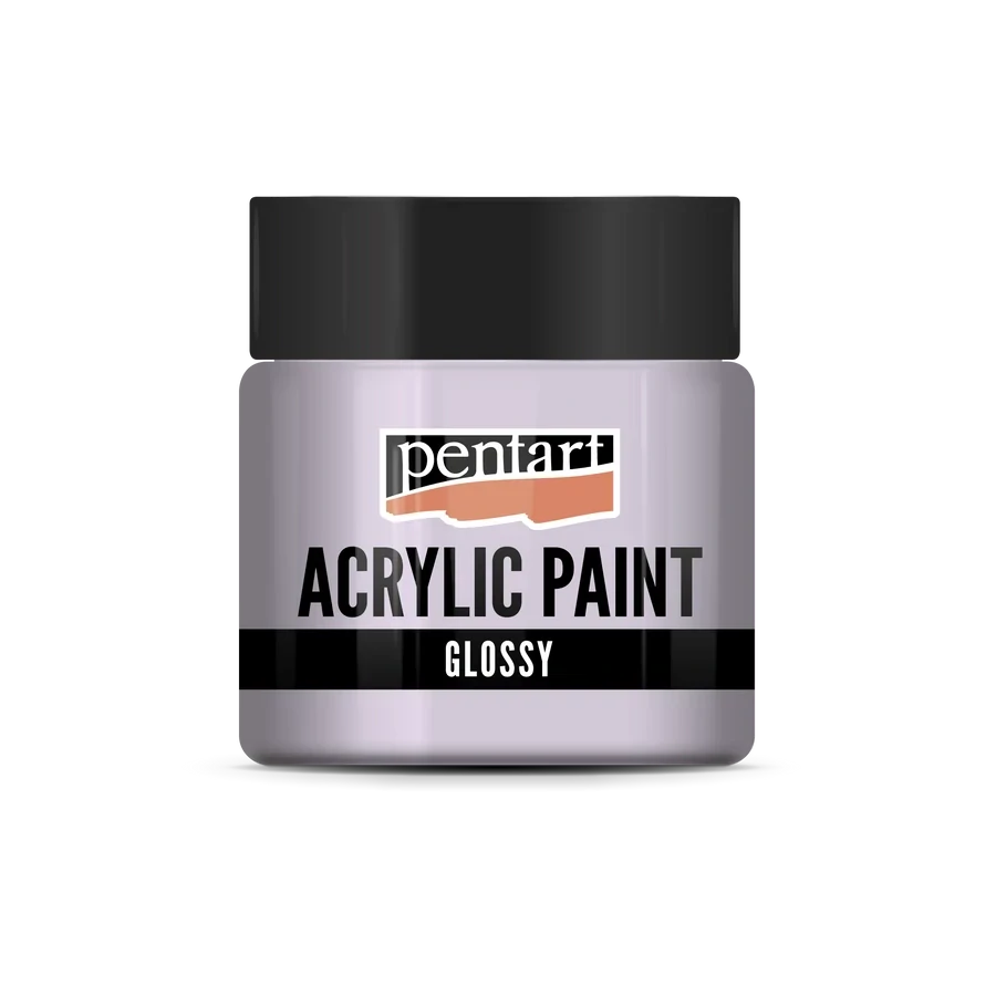 Lesklá akrylová farba pastelová fialová - 50 ml