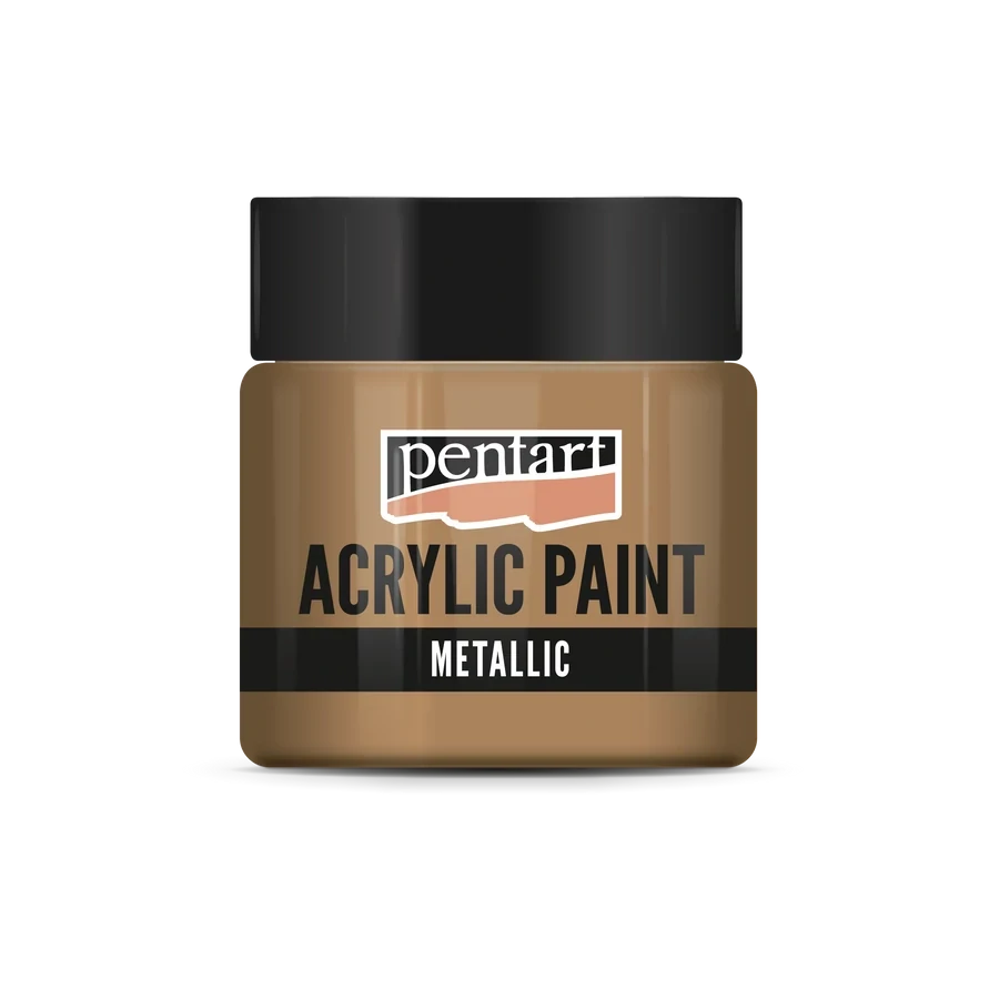 Akrylová farba metalická bronzová - 50 ml