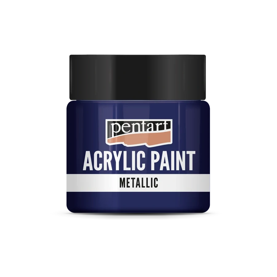 Akrylová farba metalická kobaltovo modrá - 50 ml