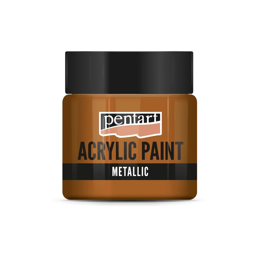 Akrylová farba metalická zlatočervená - 50 ml