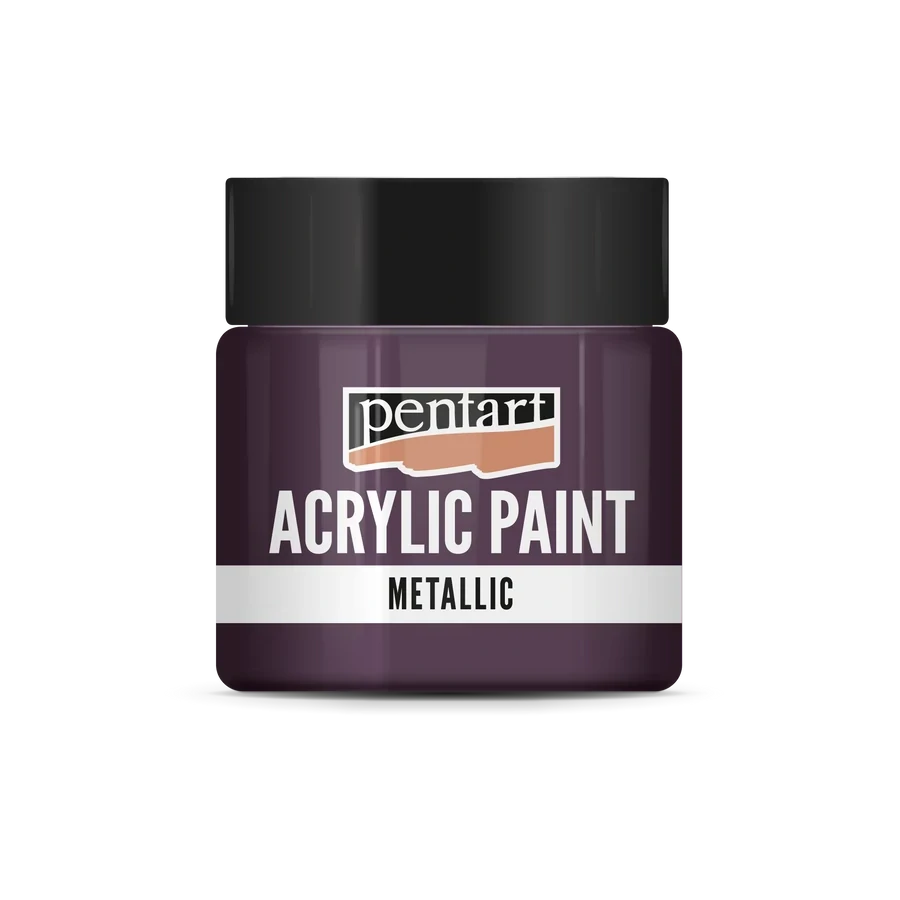 Akrylová farba metalická baklažánová - 50 ml