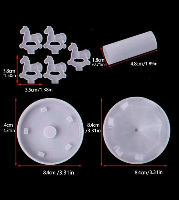 Silikónová forma - 3D kolotoč