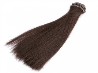 Vlasy pre bábiky 20 cm hnedá