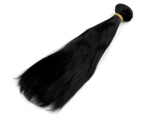 Vlasy pre bábiky 20 cm čierna