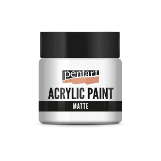 Matná akrylová farba biela - 50 ml
