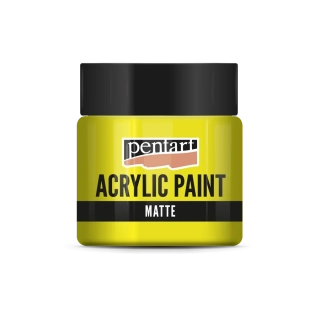 Matná akrylová farba žltá - 50 ml