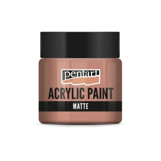 Matná akrylová farba koralová - 50 ml
