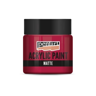Matná akrylová farba karminová - 50 ml