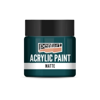 Matná akrylová farba tyrkysová modrá -50ml