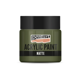 Matná akrylová farba khaki - 50 ml