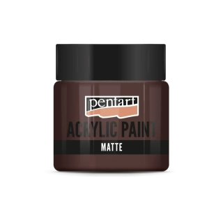 Matná akrylová farba tmavohnedá - 50ml
