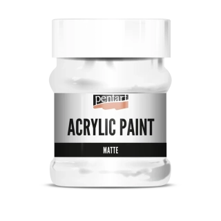Matná akrylová farba biela - 230ml
