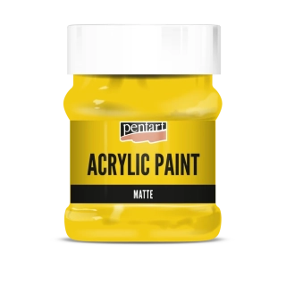 Matná akrylová farba slnečná žltá- 230 ml