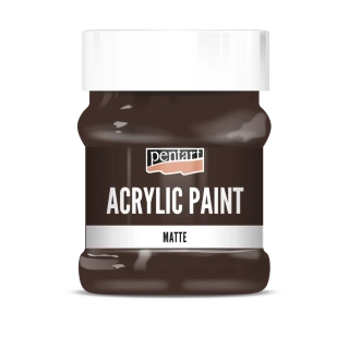 Matná akrylová farba tmavohnedá - 230 ml