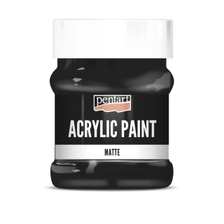 Matná akrylová farba čierna - 230 ml