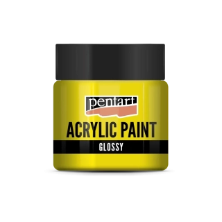 Lesklá akrylová farba žltá - 50 ml