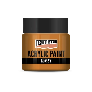 Lesklá akrylová farba oranžová - 50 ml