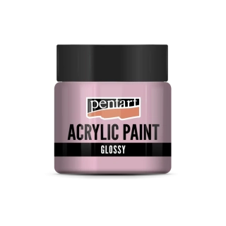 Lesklá akrylová farba ružová - 50 ml