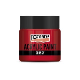 Lesklá akrylová farba rúžová červená - 50 ml