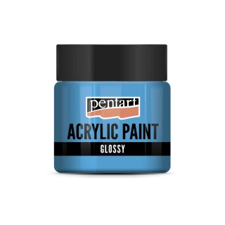 Lesklá akrylová farba svetlomodrá - 50 ml
