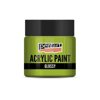 Lesklá akrylová farba jabľková zelená - 50 ml