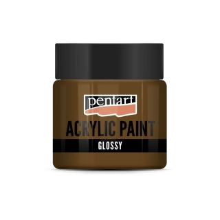 Lesklá akrylová farba gaštanová - 50 ml