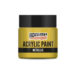 Akrylová farba metalická antická zlatá - 50 ml