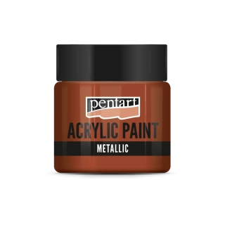 Akrylová farba metalická meď červená - 50 ml