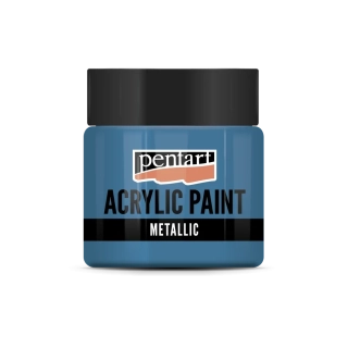 Akrylová farba metalická svetlomodrá - 50 ml