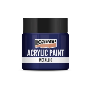 Akrylová farba metalická kobaltovo modrá - 50 ml