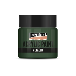 Akrylová farba metalická brečtanová zelená - 50 ml
