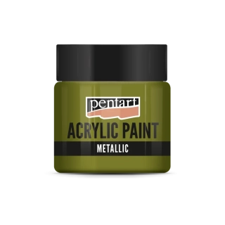 Akrylová farba metalická zlatý nádych - 50 ml