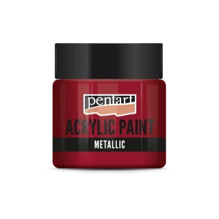 Akrylová farba metalická bordová - 50 ml