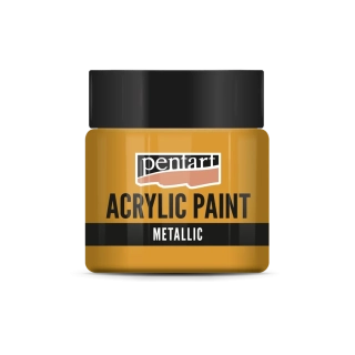 Akrylová farba metalická oranžová - 50 ml