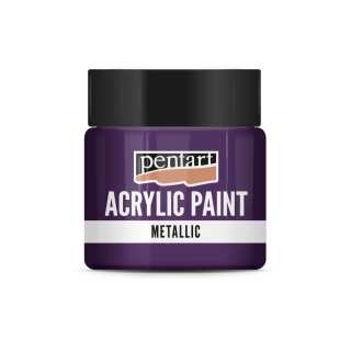 Akrylová farba metalická fialová - 50 ml