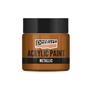 Akrylová farba metalická zlatočervená - 50 ml