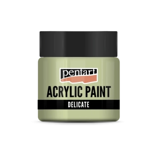 Akrylová farba metalická Delicate zeleno strieborná - 50 ml