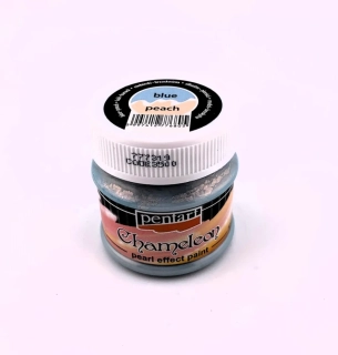 Akrylová farba Chameleon modrá - broskyňová - 50 ml