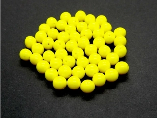 Lisované korálky žlté 8mm